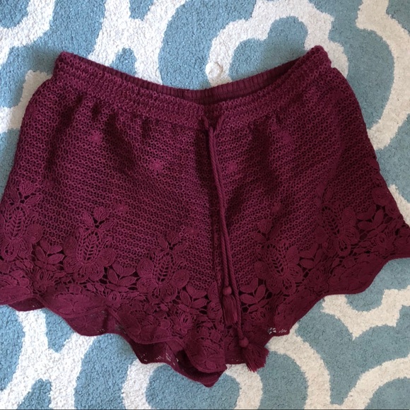 Abercrombie & Fitch Pants - A&F Crochet Shorts